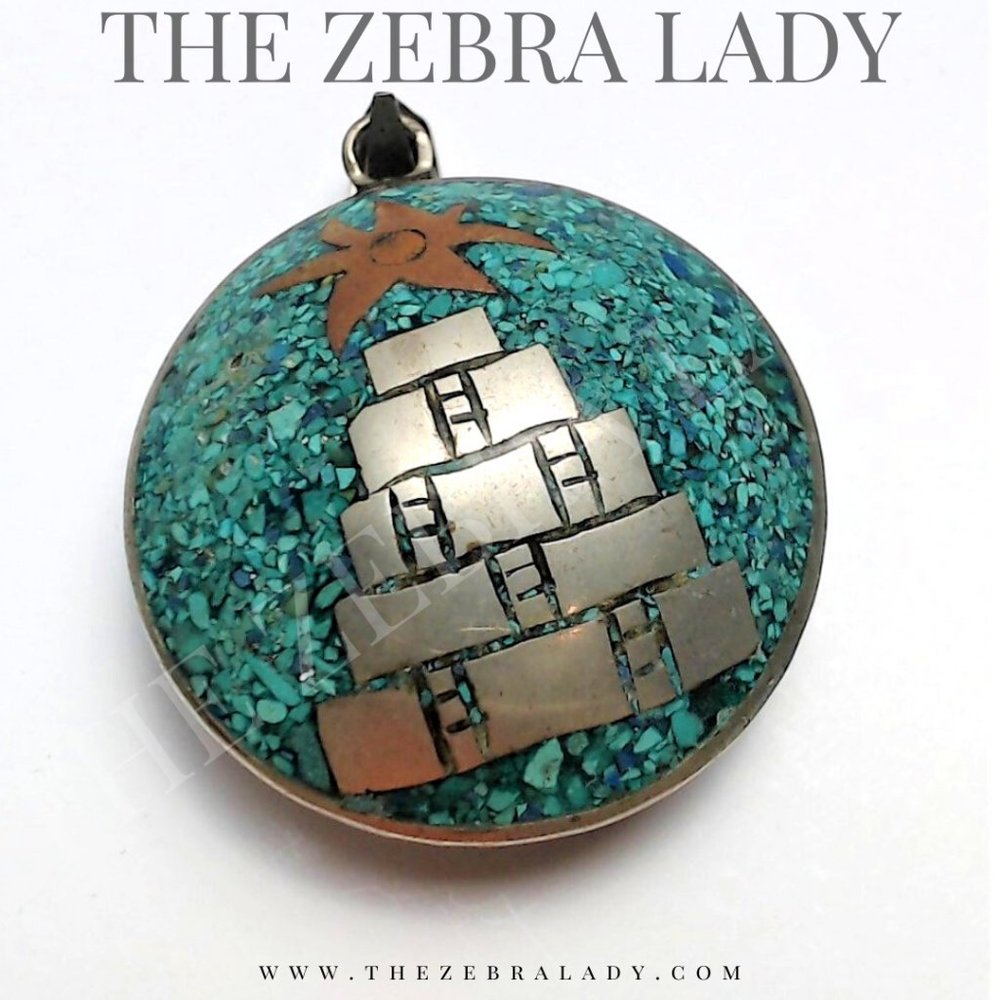 Mexican mixed metals pendant MFTALES